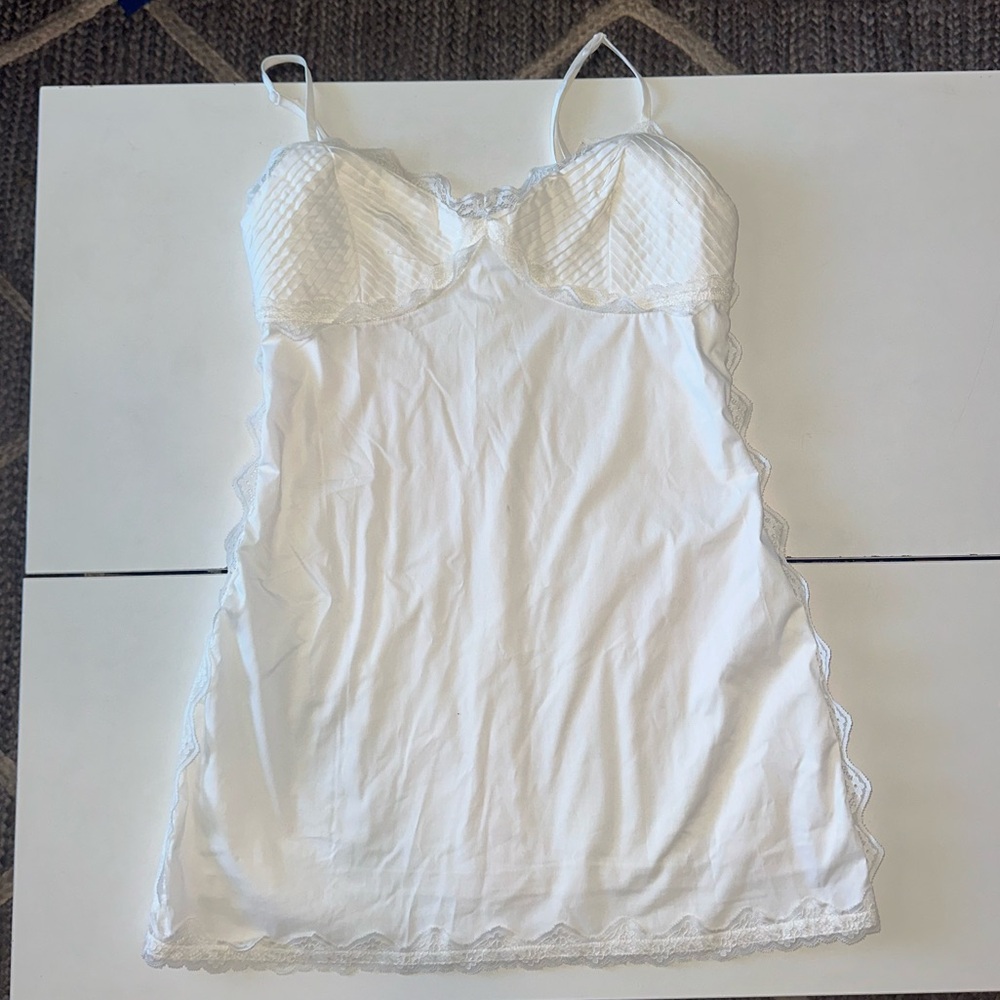 La Hearts White Lace Trim dress